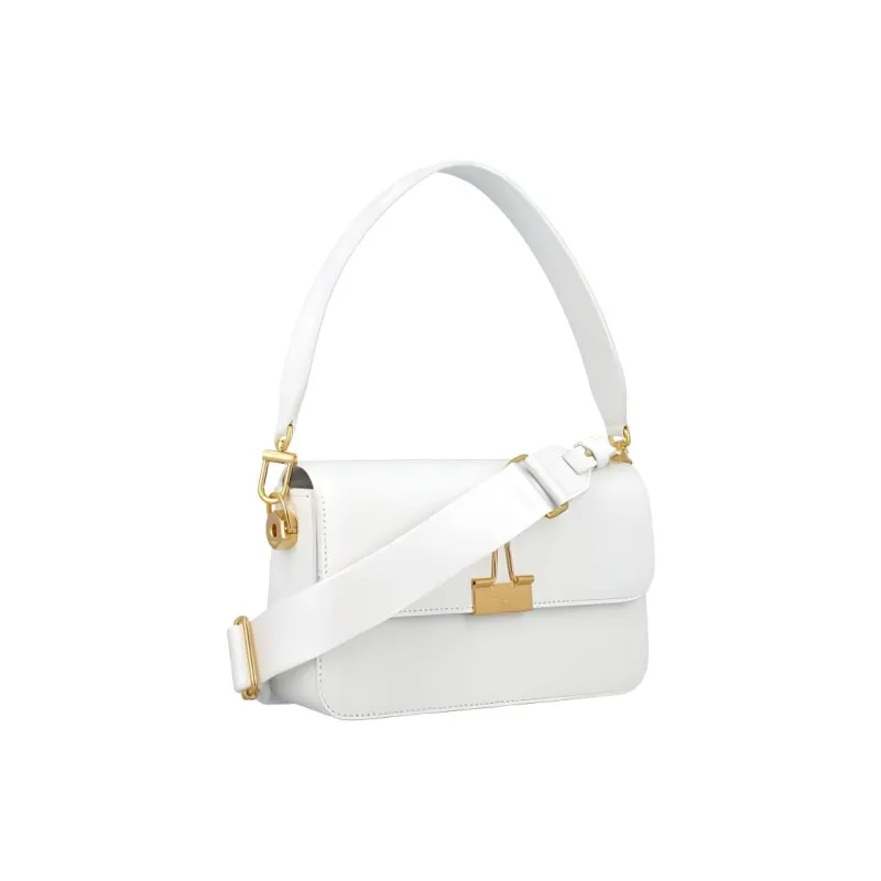 OFF WHITE Plain Binder M Shoulder Bag White-2
