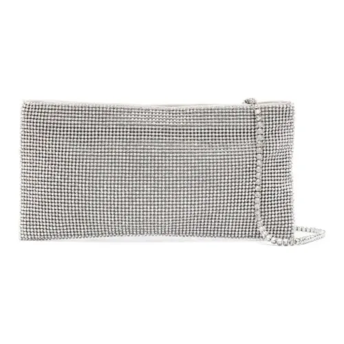 BENEDETTA BRUZZICHES Crystal Rhinestone Bag Handheld Crossbody Bag Shoulder Bag Women's Silver