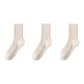 Fall Winter Warm Dot Flower Wool Socks Combination ⑥ (Beige+Beige+Beige)