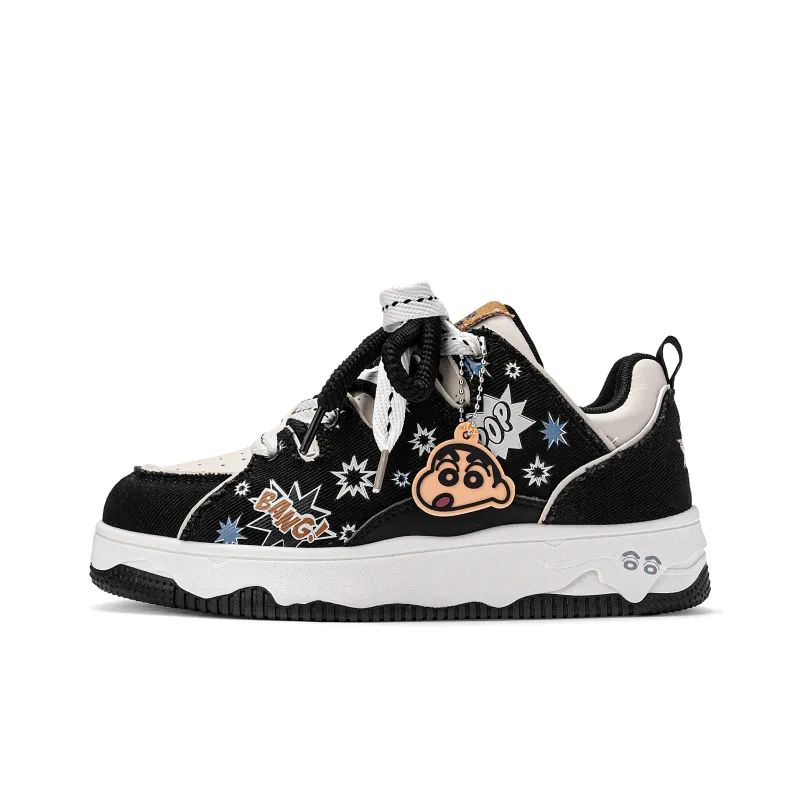 Crayon Shinchan Low Top Skateboard Shoes Unisex-1
