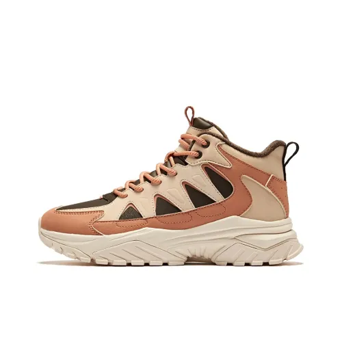 Erke Blaze 2 Slip Resistant Warm High Top Casual Shoes Women's Deep Sandalwood Coral Orange