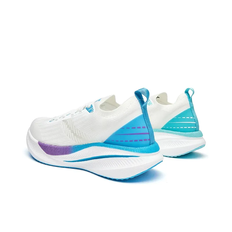 VOIT Running Shoes Unisex Low Top Left White Blue Green Mismatched-5