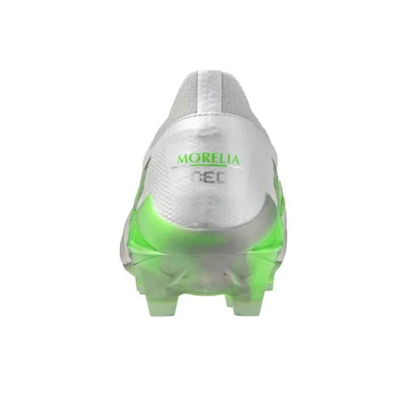 Mizuno Morelia Neo 4 Anti Slip Wear Resistant Soccer Shoes Unisex White Green-3
