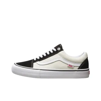 Vans Old Skool Slip-Resistant Cushioning Wear-Resistant Breathable Low-Top Skateboard Shoes Men's Black White