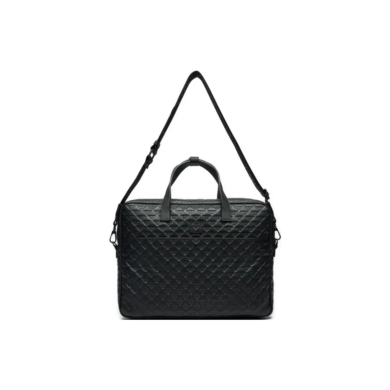 EMPORIO ARMANI Leather Shoulder Bag, Crossbody Bag, Handbag Men's Black-2