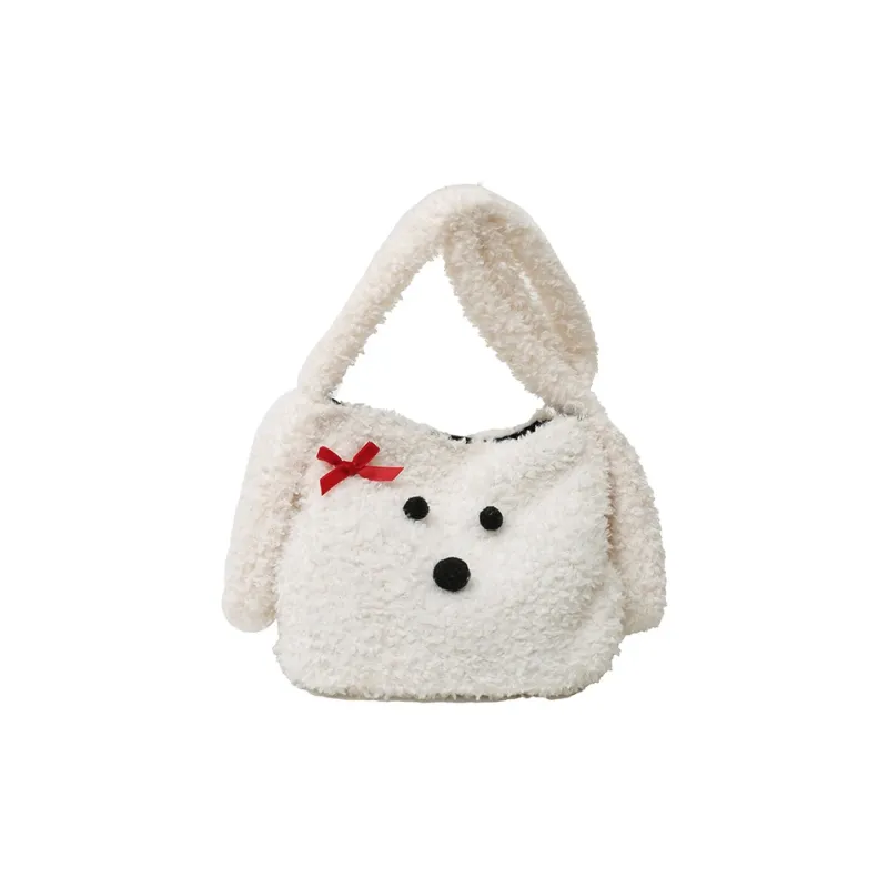 FAMAN Fuzzy Shoulder Bag Women's Multicolor-5