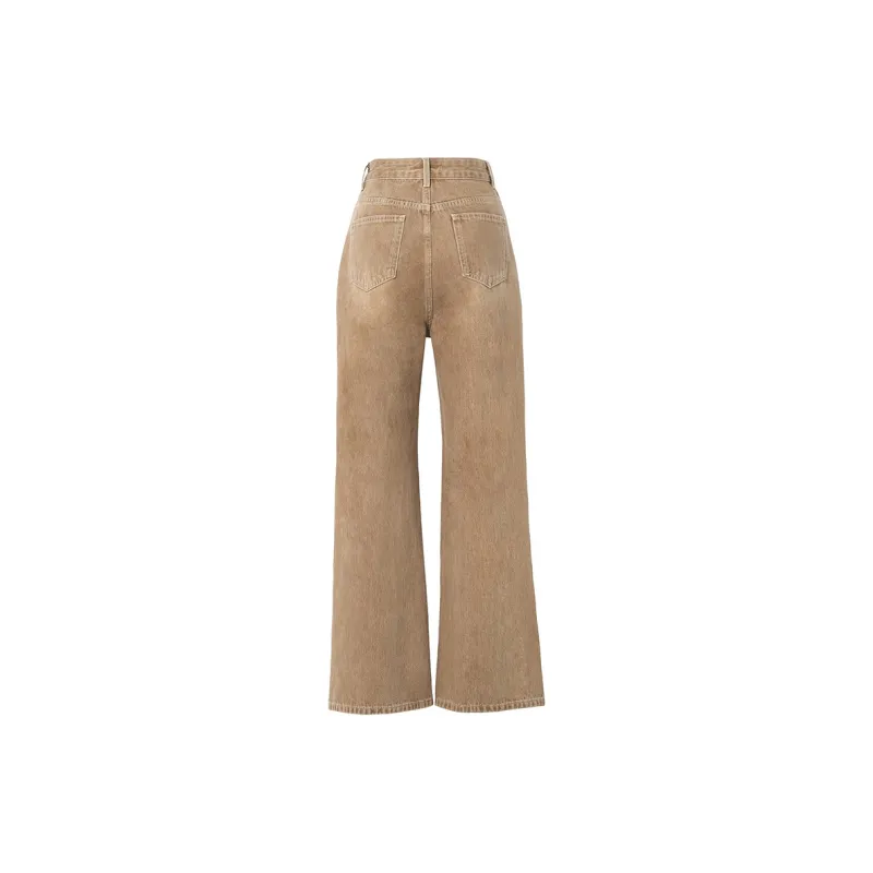 SOON FLOWER Spring Jeans Women's Khaki-1