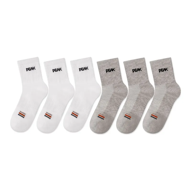 PEAK Mid Calf Socks Unisex 6 Pack-14