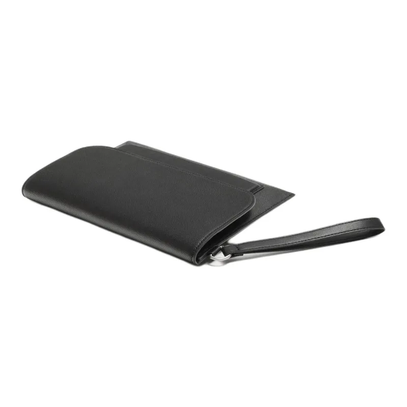 ZARA Polyurethane Envelope Bag Clutches Men's Black-1