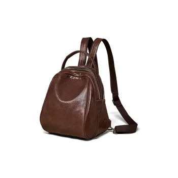 KAISER Top Grain Vegetable Tanned Cow Leather Backpack Women's Coffee/Brown/Black
