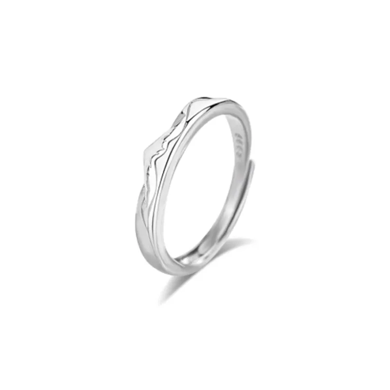 YINGNIXINDONG S999 Fine Silver Sterling Silver Rings Unisex-6