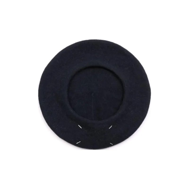 Maison Margiela Four Stitch logo Virgin Wool Beret-0