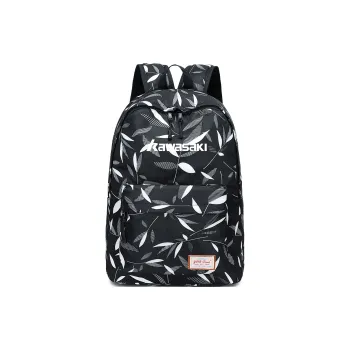 Kawasaki Fabric Backpack Regular Unisex Leaf Black