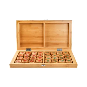 Miao Ji Folding Bamboo Chessboard Chinese Chess Folding Chess Set Board Games