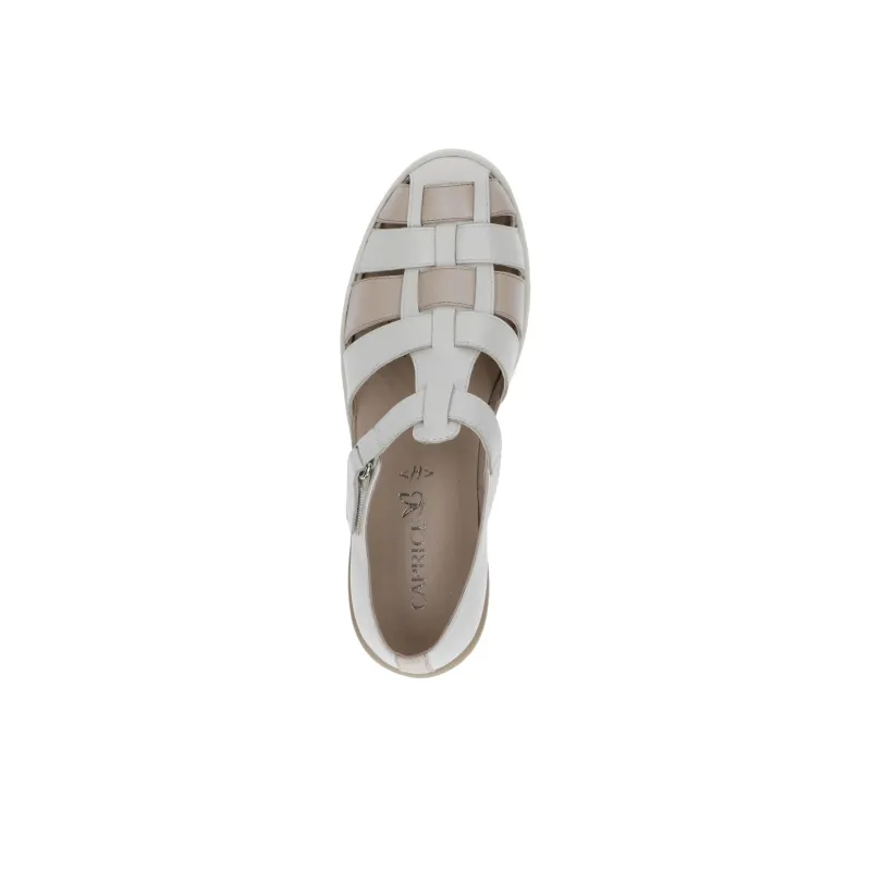 CAPRICE Bridget Roman Sandals 4.5cm Women's White-3