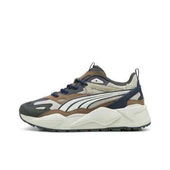 PUMA Anti Slip Wear Resistant Low Top Casual Shoes Unisex Blue Beige Brown