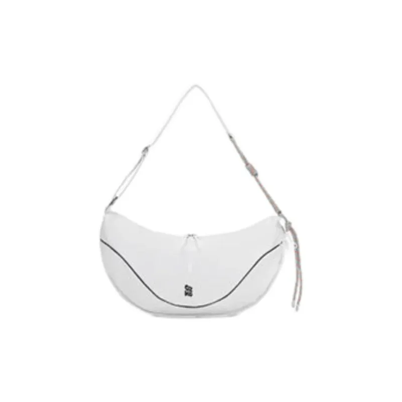 OZKO PU Dumpling Bag Shoulder Bag Large Size Women's Frost Moon White/Sunrise Blue-0