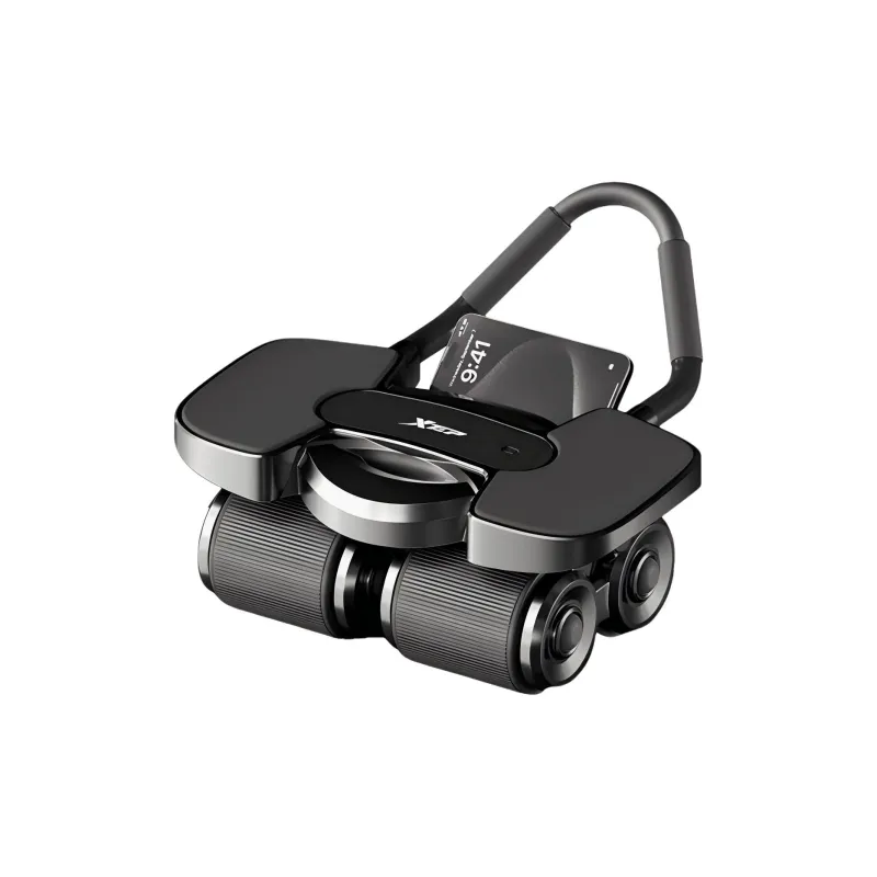 XTEP 4 Wheel Abdominal Roller [Extra Large Elbow Rest Anti Rollover] Unisex-0