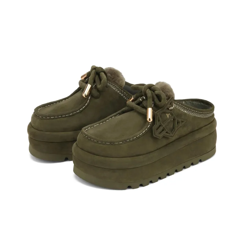 Naked Wolfe Abrasion-Resistant Wrap-toe Slippers Women's Green-2