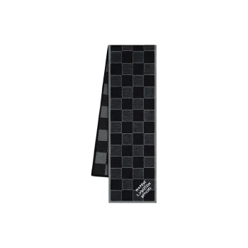 LOUIS VUITTON Wool Knit Scarves Unisex Black