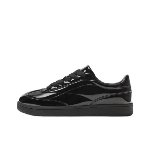 ZARA Abrasion Resistant Low Top Skateboard Shoes Men's Black