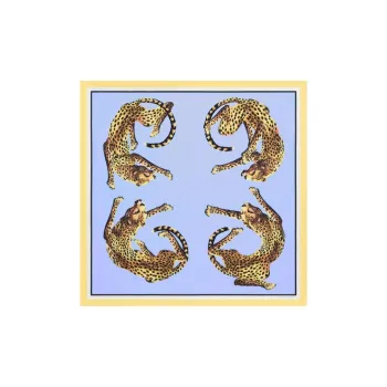 GIVENCHY Silk Scarves Women's Blue