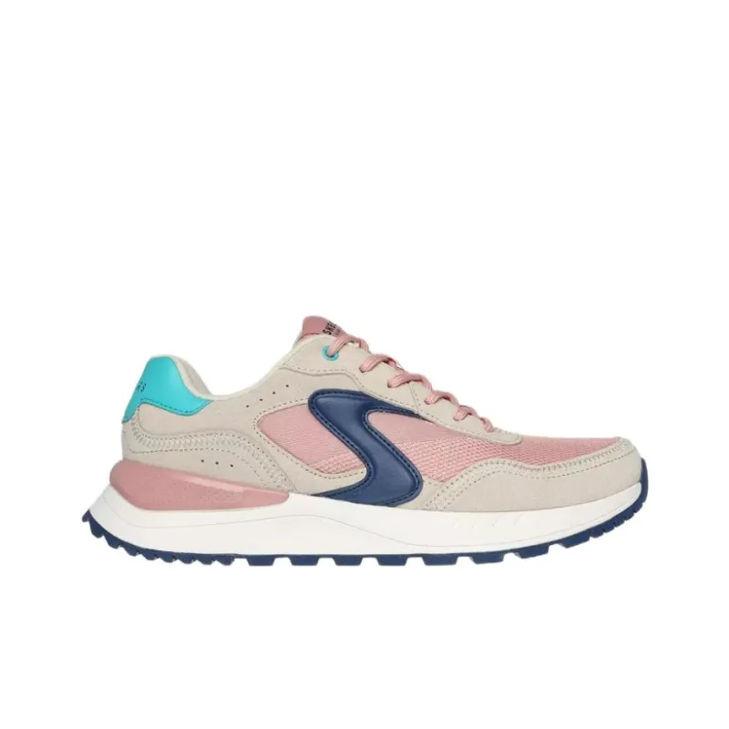 Skechers Cushioning Wear Resistant Low Top Running Shoes Women's Gray Pink-1