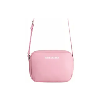 Balenciaga Calfskin Camera Bags Crossbody Bag Shoulder Bag Women's Pink