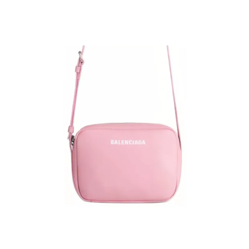Balenciaga Calfskin Camera Bags Crossbody Bag Shoulder Bag Women's Pink-0