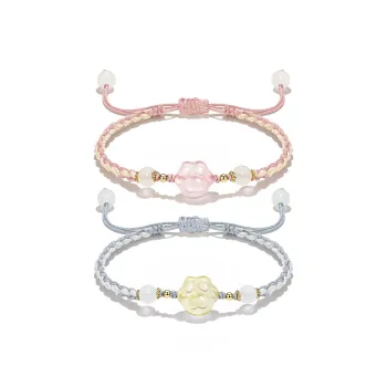 Crafts Women's Colored Glaze Bracelets Unisex