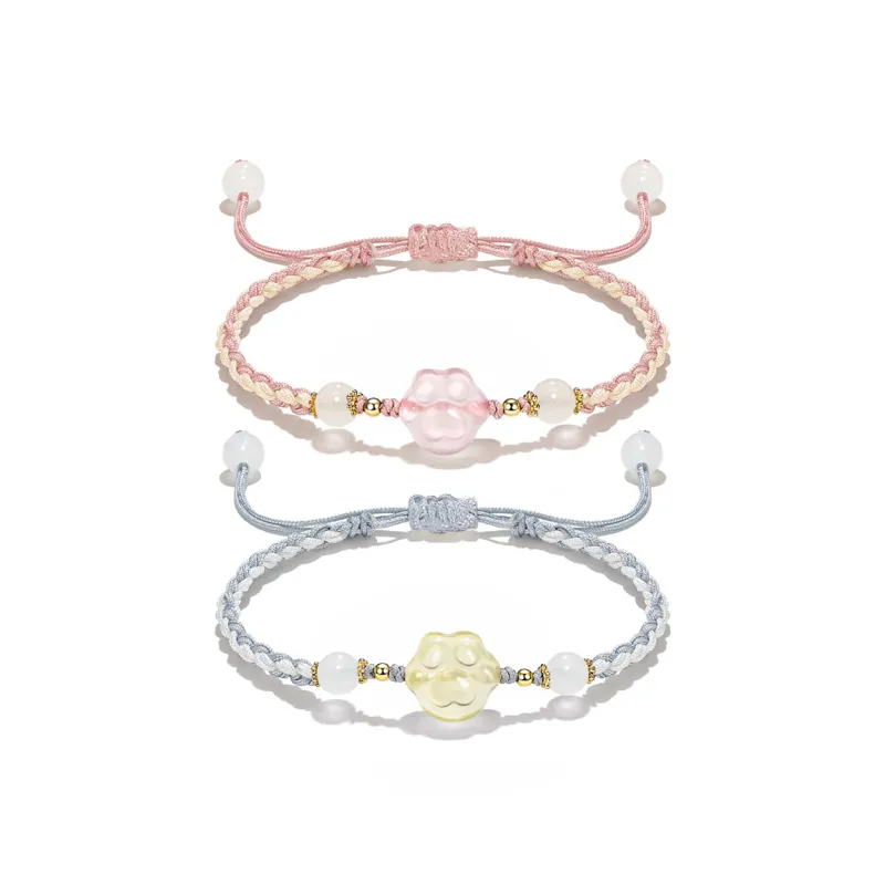 Crafts Women's Colored Glaze Bracelets Unisex-6