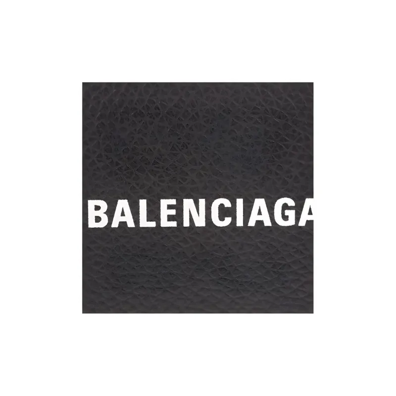 Balenciaga Balenciaga Luggage Collection Grained Leather Wallet Women's Black-4