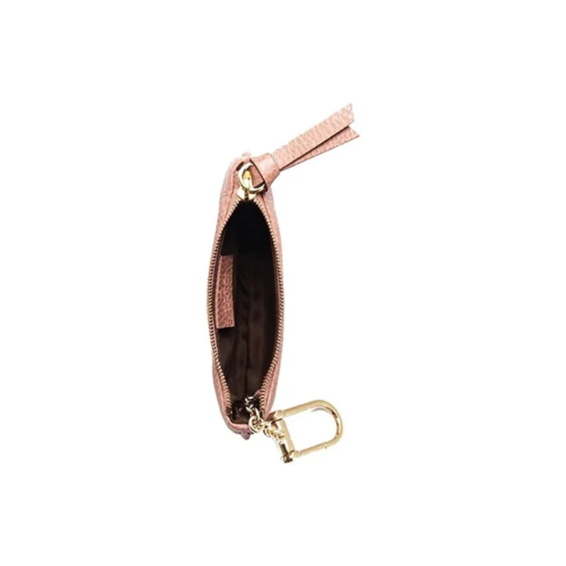 GUCCI Cow Leather Coin Purse Women's Nude Pink-2