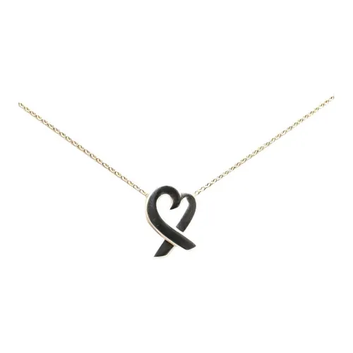 TIFFANY & CO. 20th Century Paloma Picasso Sterling Silver Loving Heart Pendant Necklace