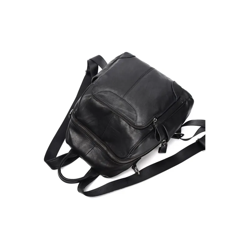 H YXIANG Cow Leather Backpack Women's Multicolor-6