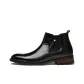 Black Height Increasing Unlined Shoes