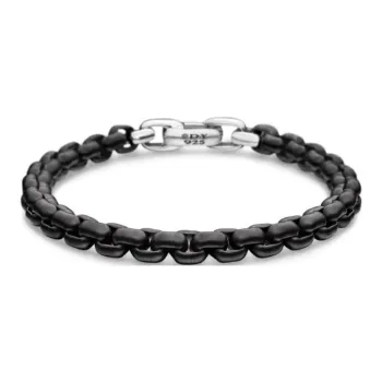 David Yurman Sterling Silver Box Chain Bracelet 7.3mm