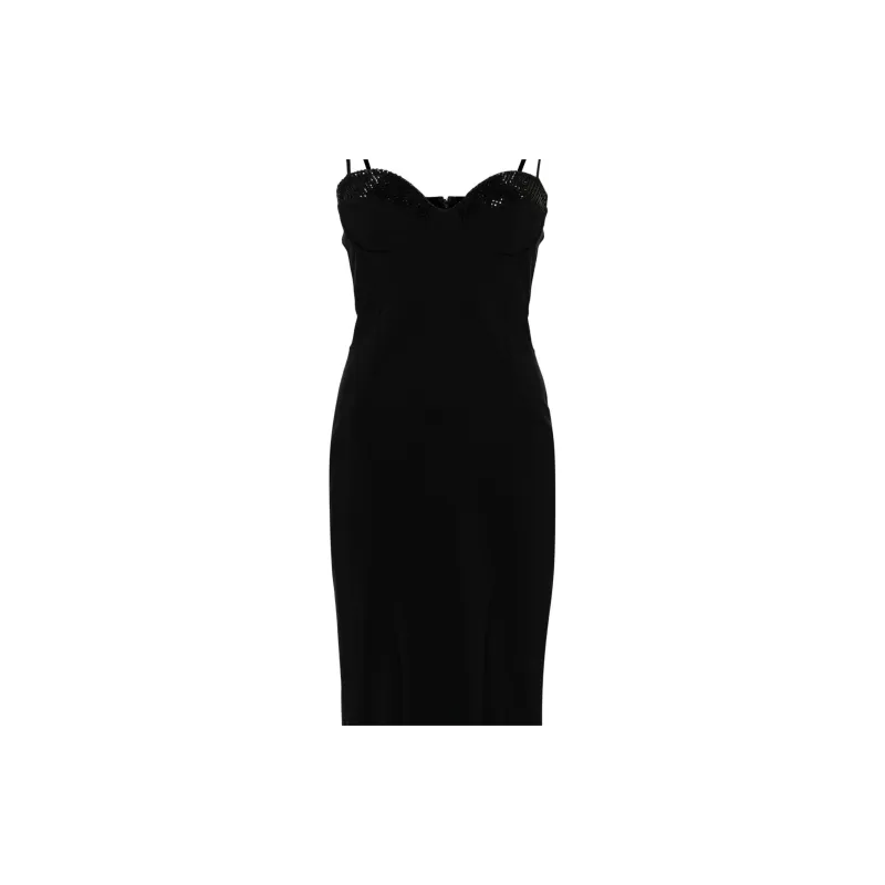 CHIARA BONI La Petite Robe Zhoulette Crystal embellished Midi Dress-4