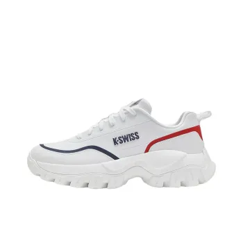 KSWISS Anti Slip Wear Resistant Low Top Casual Shoes Men's White