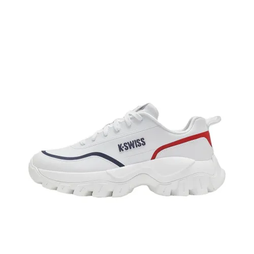 KSWISS Anti Slip Wear Resistant Low Top Casual Shoes Men's White