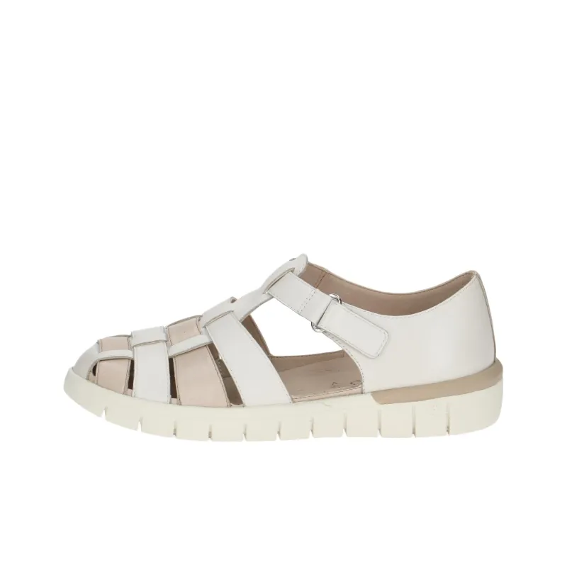 CAPRICE Bridget Roman Sandals 4.5cm Women's White-0