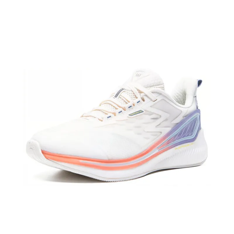 361° Night Shadows Cushioning Anti Slip And Wear Resistant Low Top Running Shoes Women's White Blue Orange-2
