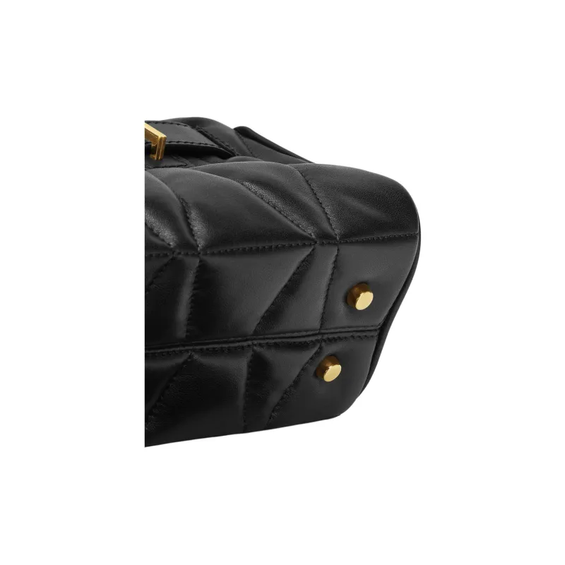 FANSIZHE Medusa '95 Lambskin Tote Bag, Shopping Bag, Handbag Women's Black-4