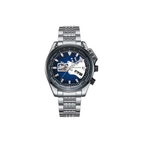 ORIENT STAR Mechanical Movement Stainless Steel Watchband Watch Men's Watches Blue Dial