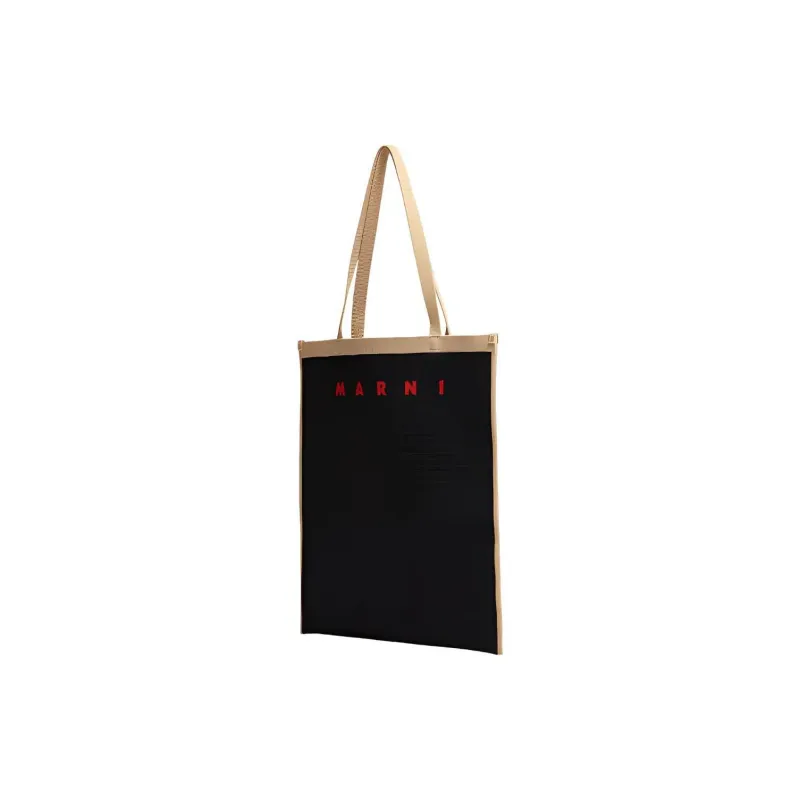 MARNI Logo Embroidered Top Handle Bag-2