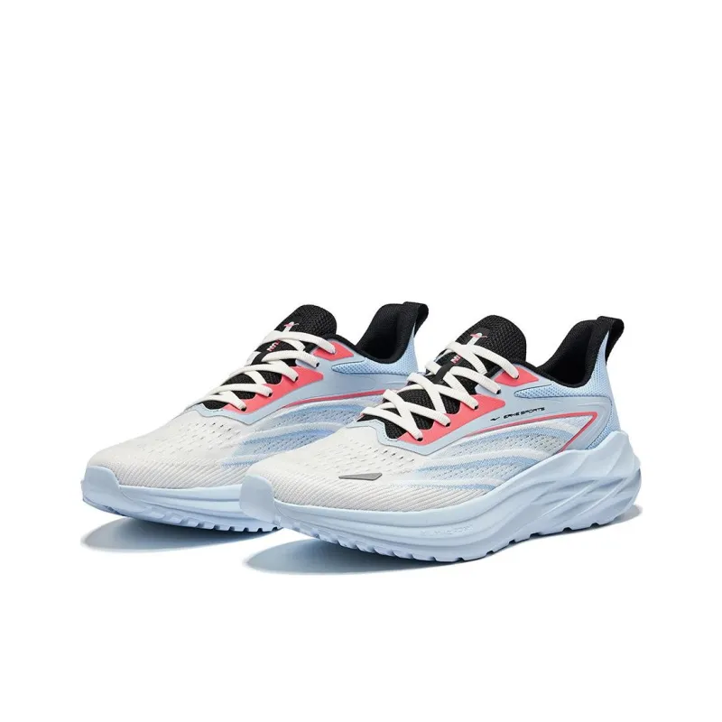 Erke Cushioning Lightweight Rebound Low Top Running Shoes Men's Blue White-1