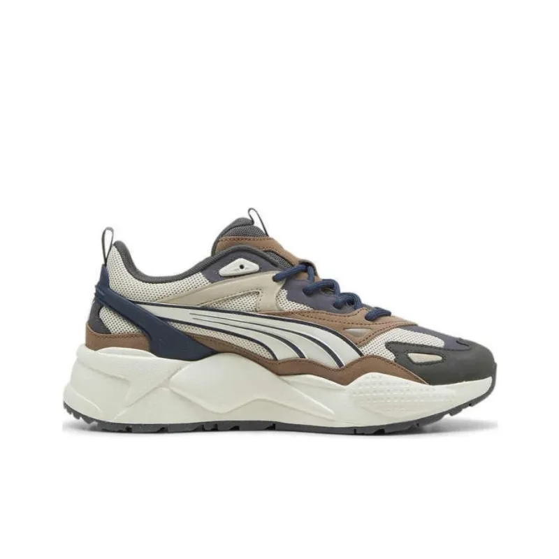 PUMA Anti Slip Wear Resistant Low Top Casual Shoes Unisex Blue Beige Brown-1