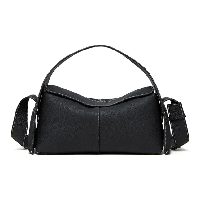 Carnival Keep Top Grain Cow Leather Shoulder Bags Handbags Regular Women's Apricot/Black-10