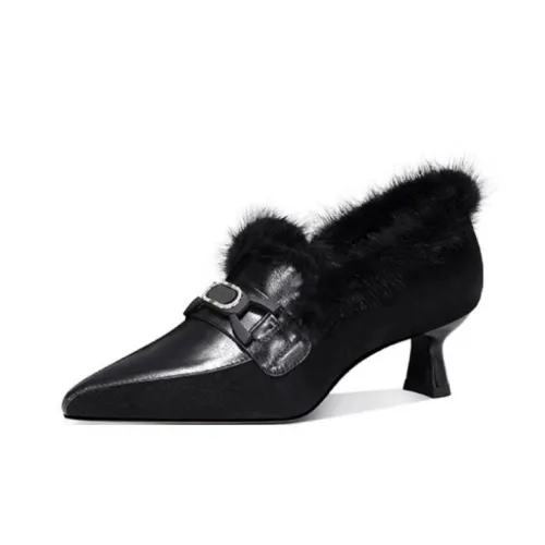 JESSICA SOPHIA Flared Heel High Heels 5cm Women's