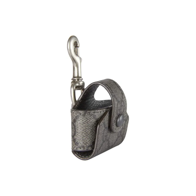 GUCCI Ophidia GG Supreme Canvas Earphone Case Unisex Black Gray-1